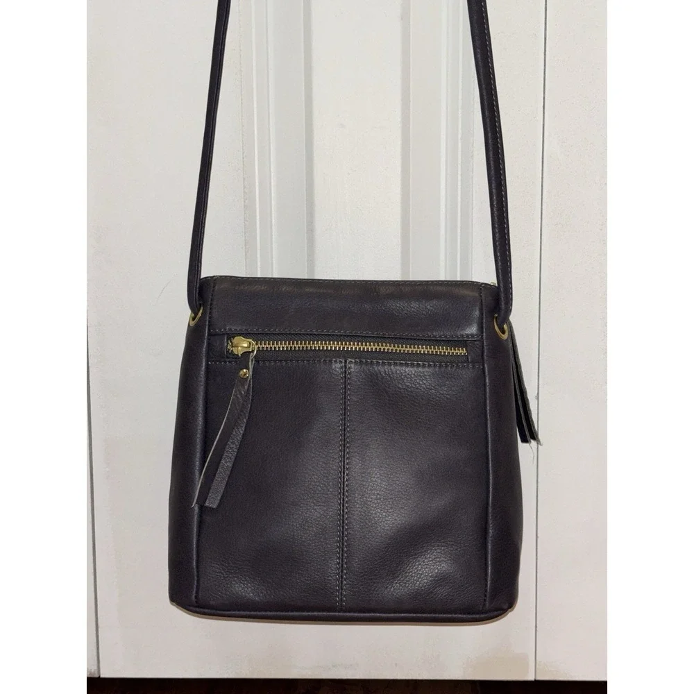 Osgoode Marley Emery Small Crossbody Leather RFID Storm Gray MSRP $175